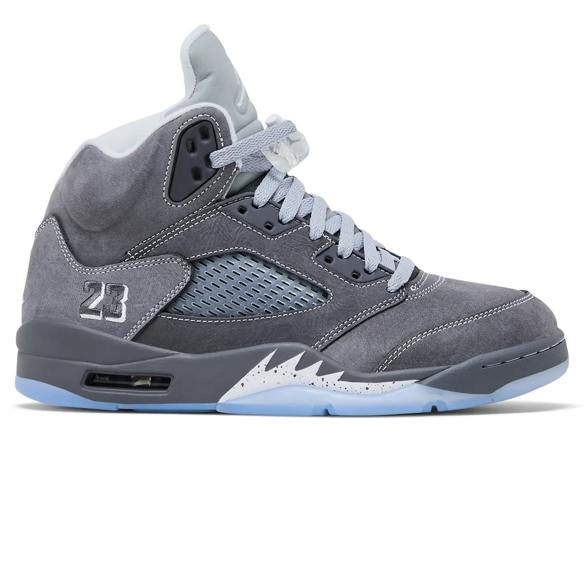 Side View of Air Jordan 5 Retro Wolf Grey (2026) DD0587-002